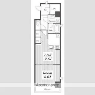 セイル淀屋橋【4階】の間取り