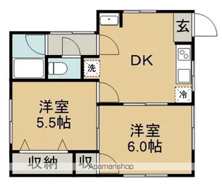 葵ハイツ【1階】の間取り