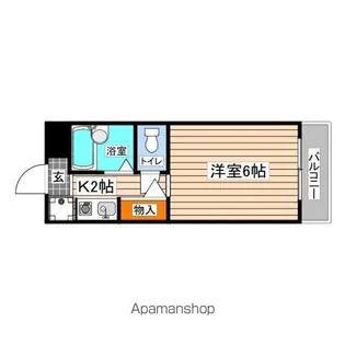ビバーチェ長束【3階】の間取り