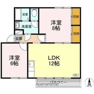 ファミールⅠ【1階】の間取り
