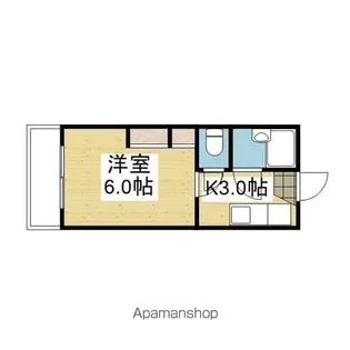コーポ西谷【.305号室】の間取り