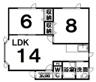 ノースヴュー144【B-2号室】の間取り