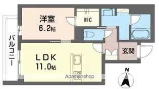 クレストタウン常盤【3階】の間取り