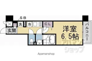 ヴィラ岡崎神宮【505号室】の間取り