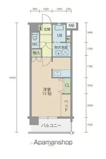 ミルフィーユ90【903B号室】の間取り