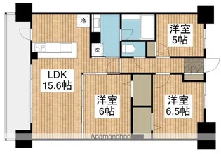 アルファガレリア本町通【3階】の間取り