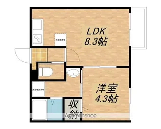 メゾンドメグ湖南【307号室】の間取り