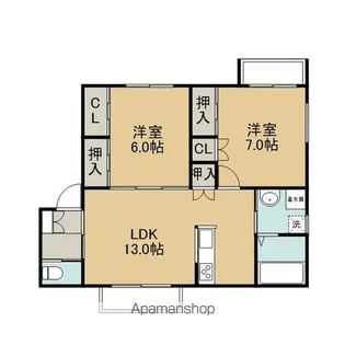 エスポワール【2階】の間取り
