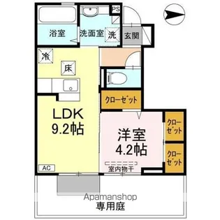 D-room愛光町【1階】の間取り
