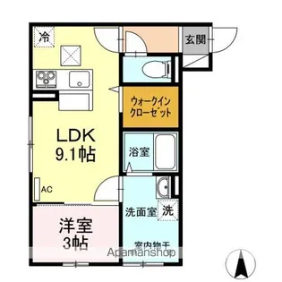 セレーノ リリー 【1階】の間取り