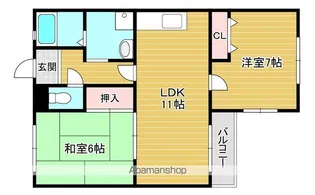 アルビラージュ【202号室】の間取り