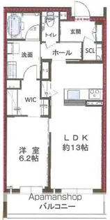 シャーメゾン晴明通【3階】の間取り
