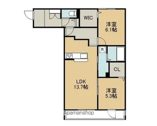 CLARIS SUMIYOSHI B【310号室】の間取り