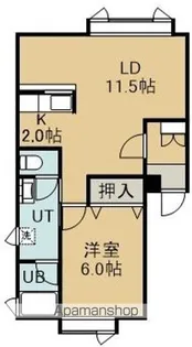 アッパーコースト追分【201号室】の間取り