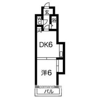 フロンティア恵庭【4階】の間取り
