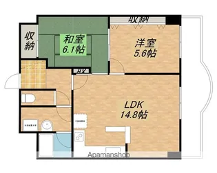 GREENRESIDENCE長浜【701号室】の間取り