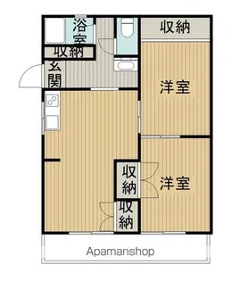 ELEGANCE REW【105号室】の間取り