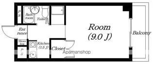 ヴィラ・フルーレ【307号室】の間取り