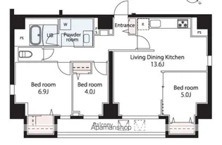 Dear WAN Court 王子飛鳥山【8階】の間取り