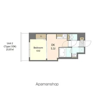 S−RESIDENCE高島平ASOLEA【3階】の間取り