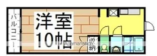 ベルハウス穴生【2階】の間取り