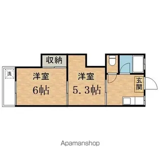 日野田口ハイツ【2階】の間取り