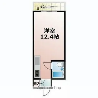 アカデミア横河原【1階】の間取り
