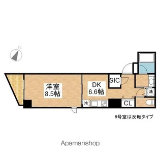 セノアタワー泉【1209号室】の間取り