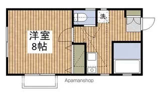 アパートメントハウスルクレール【201号室】の間取り