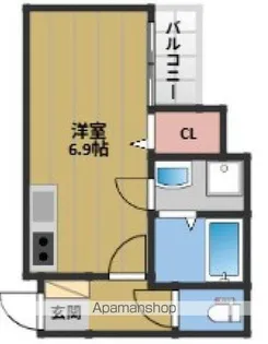 THE NOBLES 名島【2階】の間取り