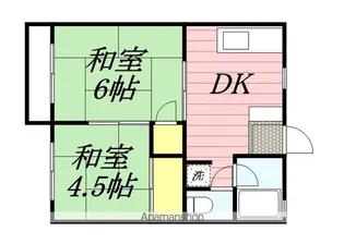 さつきが丘コーポ【2階】の間取り