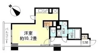 TKフラッツ渋谷【4階】の間取り