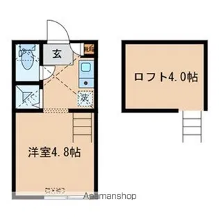 フォルテ東中野【2階】の間取り
