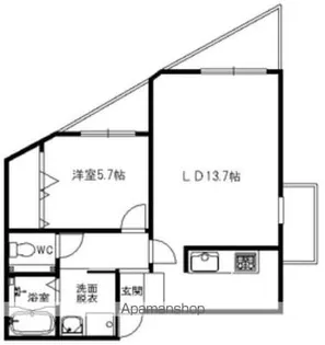 コートエバーグリーン【3階】の間取り
