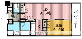 レジデンスエアポート【11階】の間取り