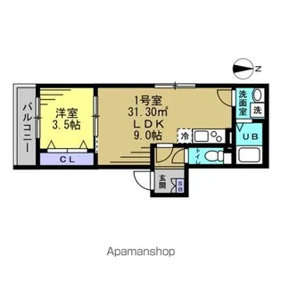 ベルシャンテ八千代台【1階】の間取り