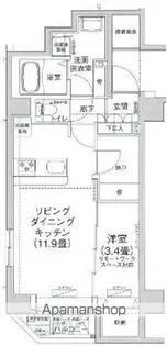 アイルプレミアム押上ノルド【306号室】の間取り