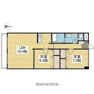 フジコウコク第3ビル【6階】の間取り