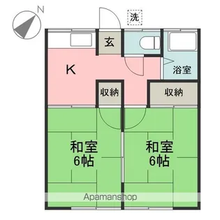 前沢コーポ【2階】の間取り