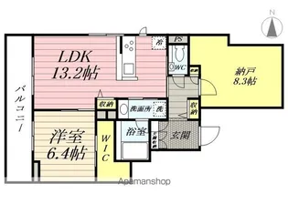 レフィシア【3階】の間取り
