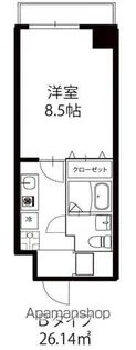 ドミールCITY東中野Ⅱ【2階】の間取り