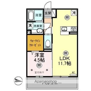 LUANAルアナ【3階】の間取り