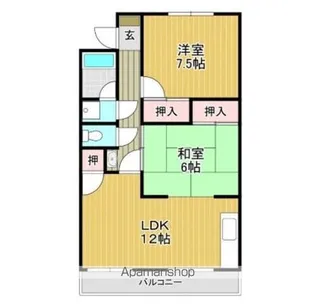 KGマンション富士見【306号室号室】の間取り