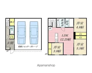 GARAGE VILLA SHIVERS A【2階】の間取り