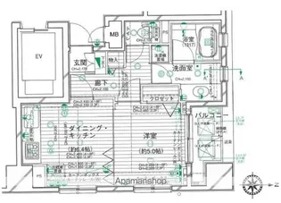 デュオスカーラ中野坂上【6階】の間取り