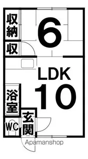 ポプラハイツ【102号室】の間取り