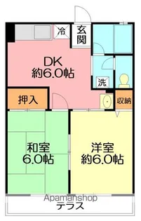 シティハイムアキヤマ【1階】の間取り