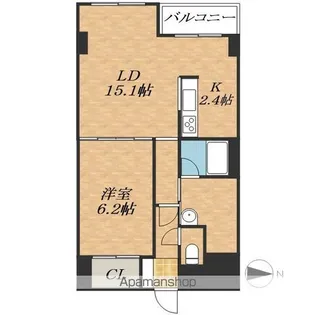 CENTER CITY⑥【1階】の間取り