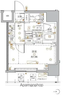 クレイシアIDZ王子マークプレイス【4階】の間取り
