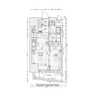 エステムコート名古屋上前津【3階】の間取り